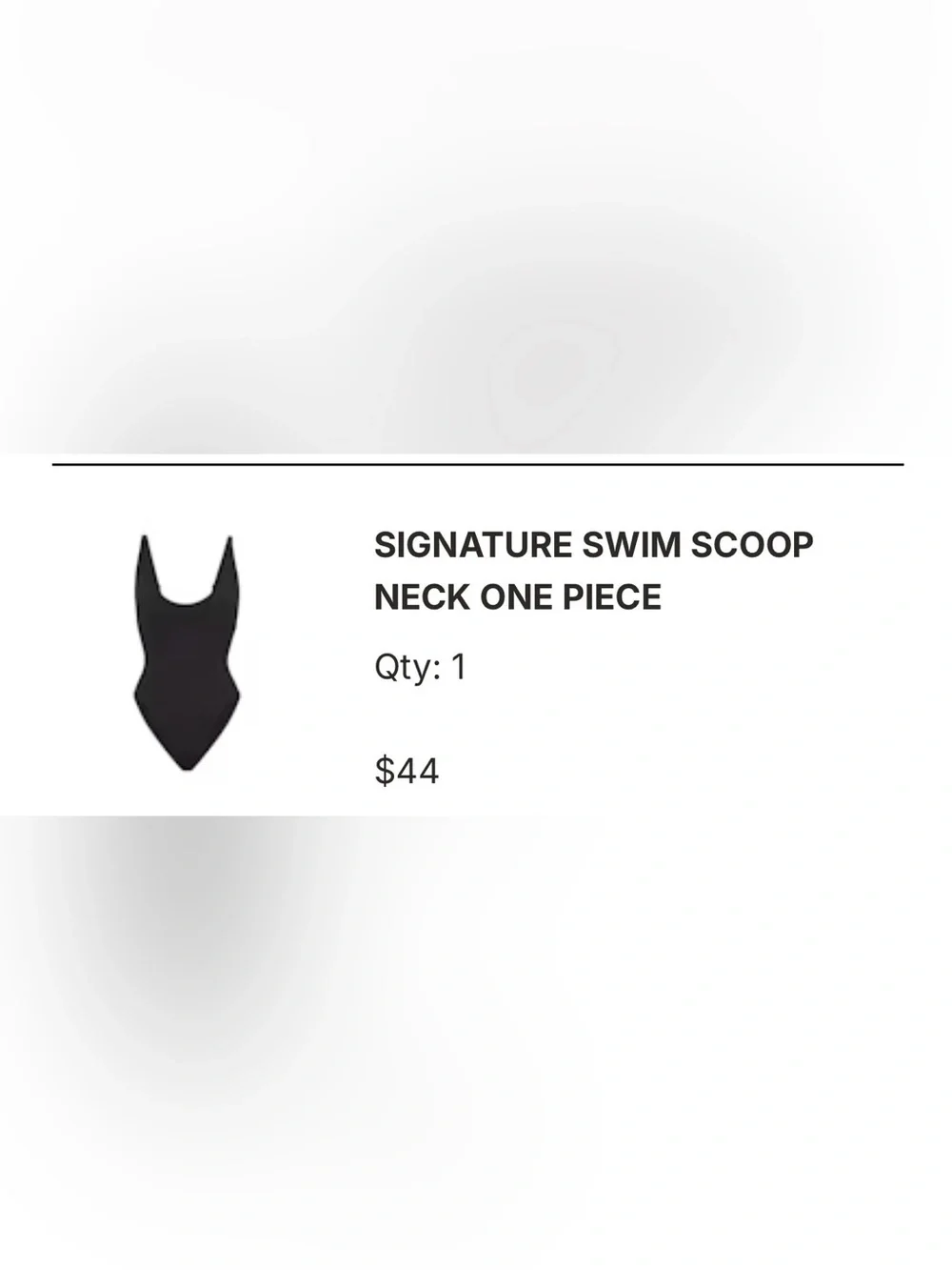 SKIMS Signature Swim Scoop Neck One Piece - Black